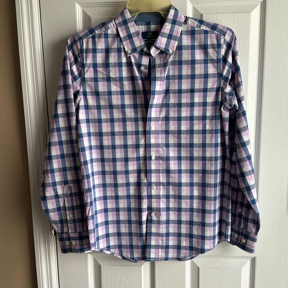 Gently Worn- George Men’s Dress Shirt Long Sleeve Shirt